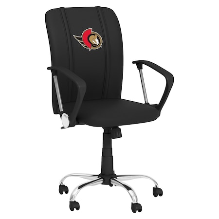 Dreamseat Curve Task Chair with Ottawa Senators Primary Logo XZOCCURVE-PSNHL42001